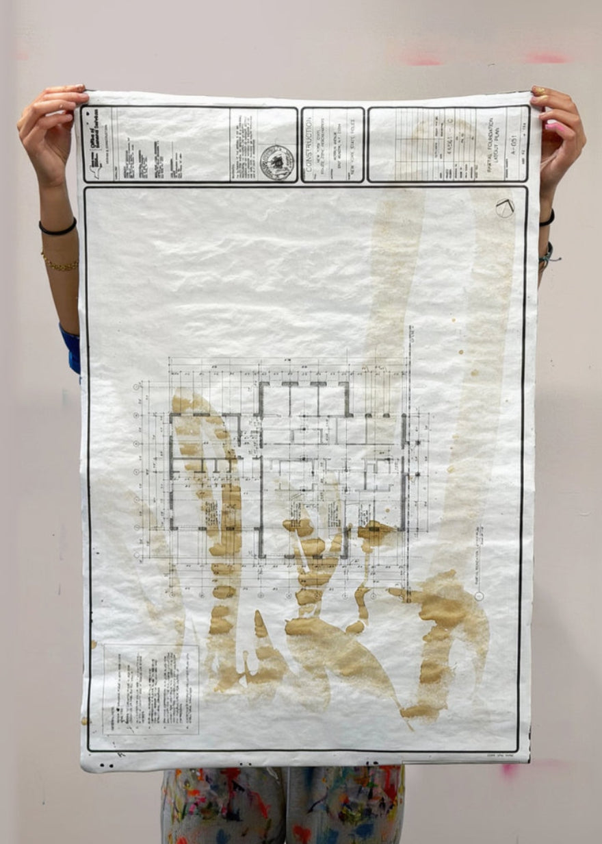 Electric Blue Crush Street Print