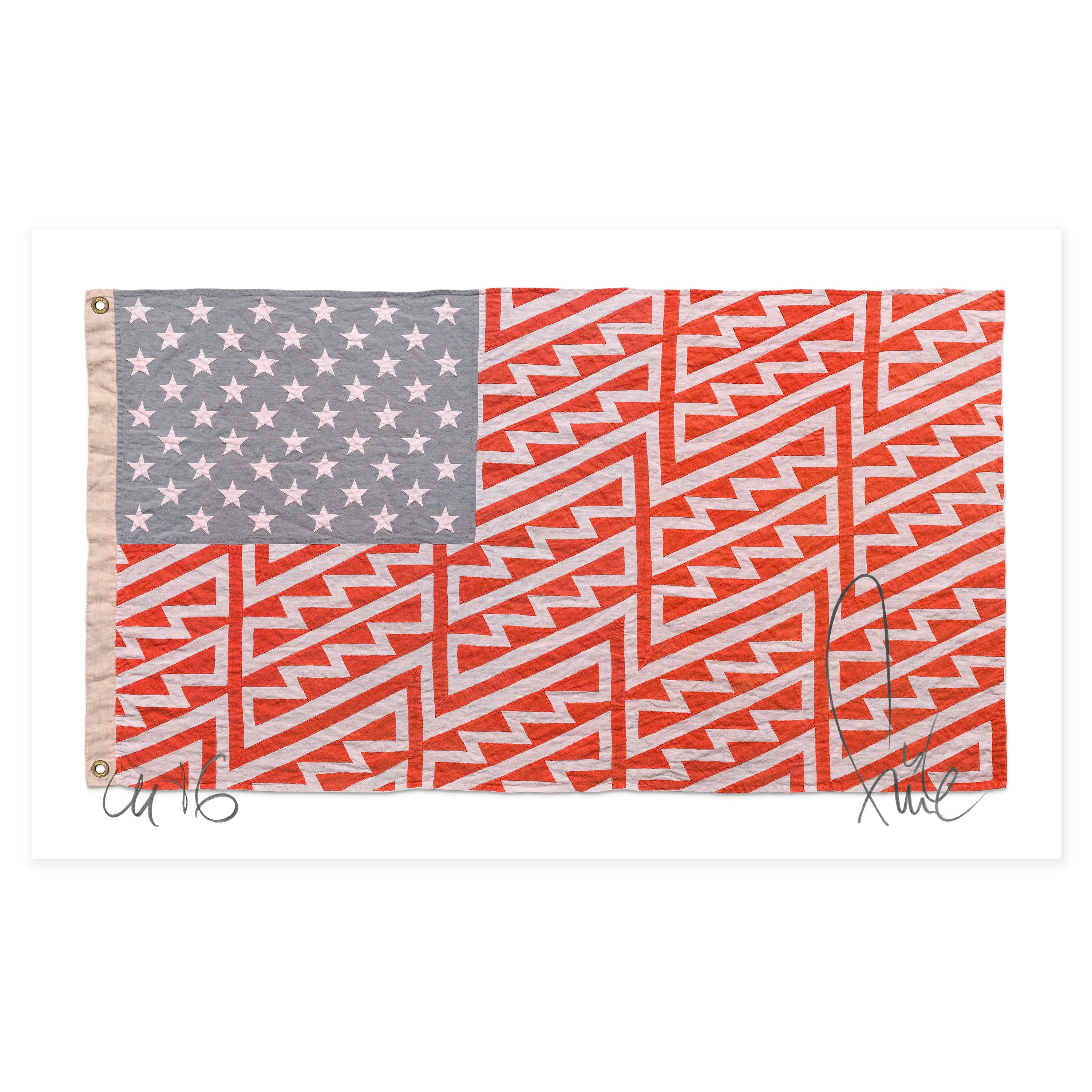 Star Spangled Shadows Linen Print