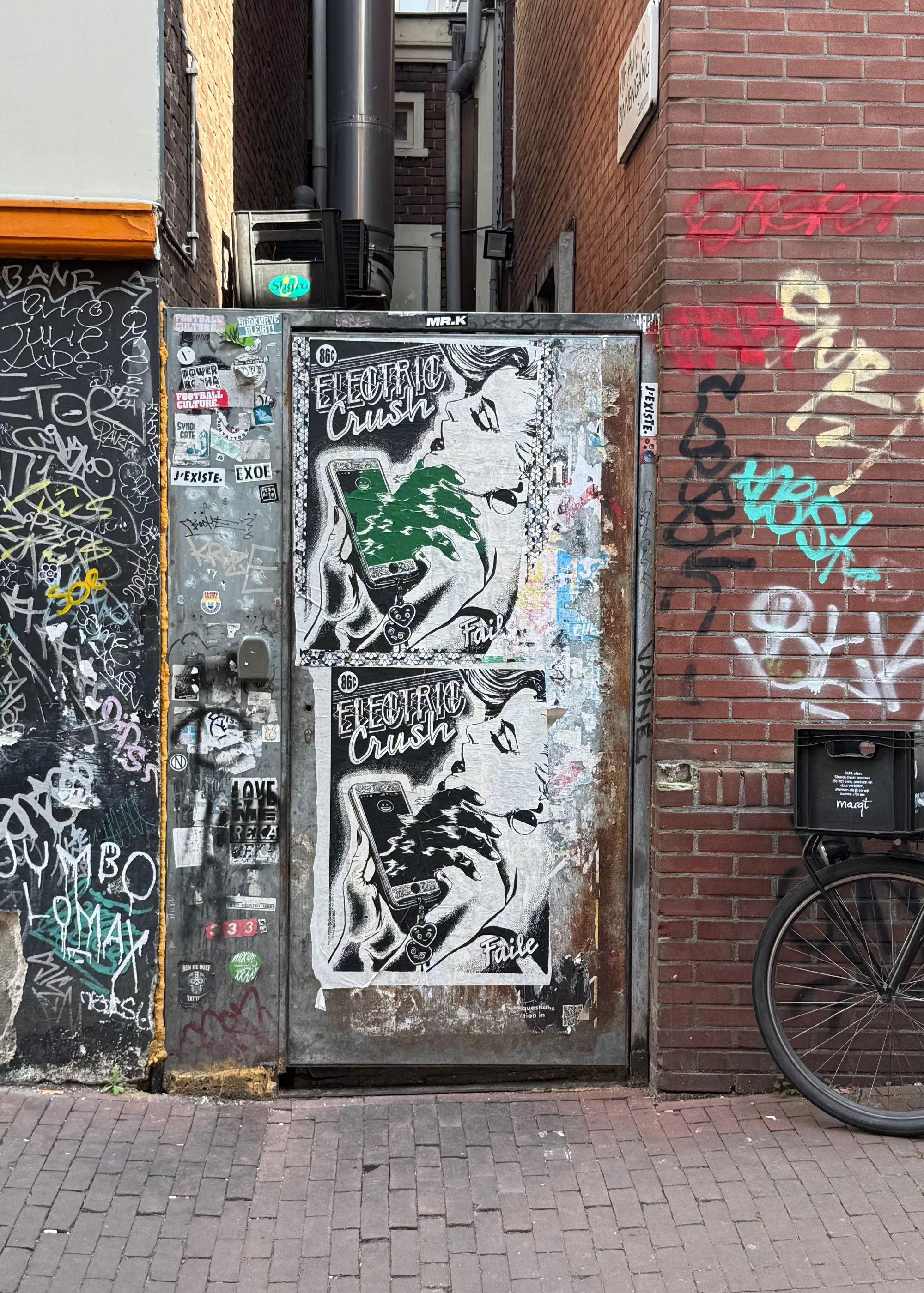 Electric Blue Crush Street Print