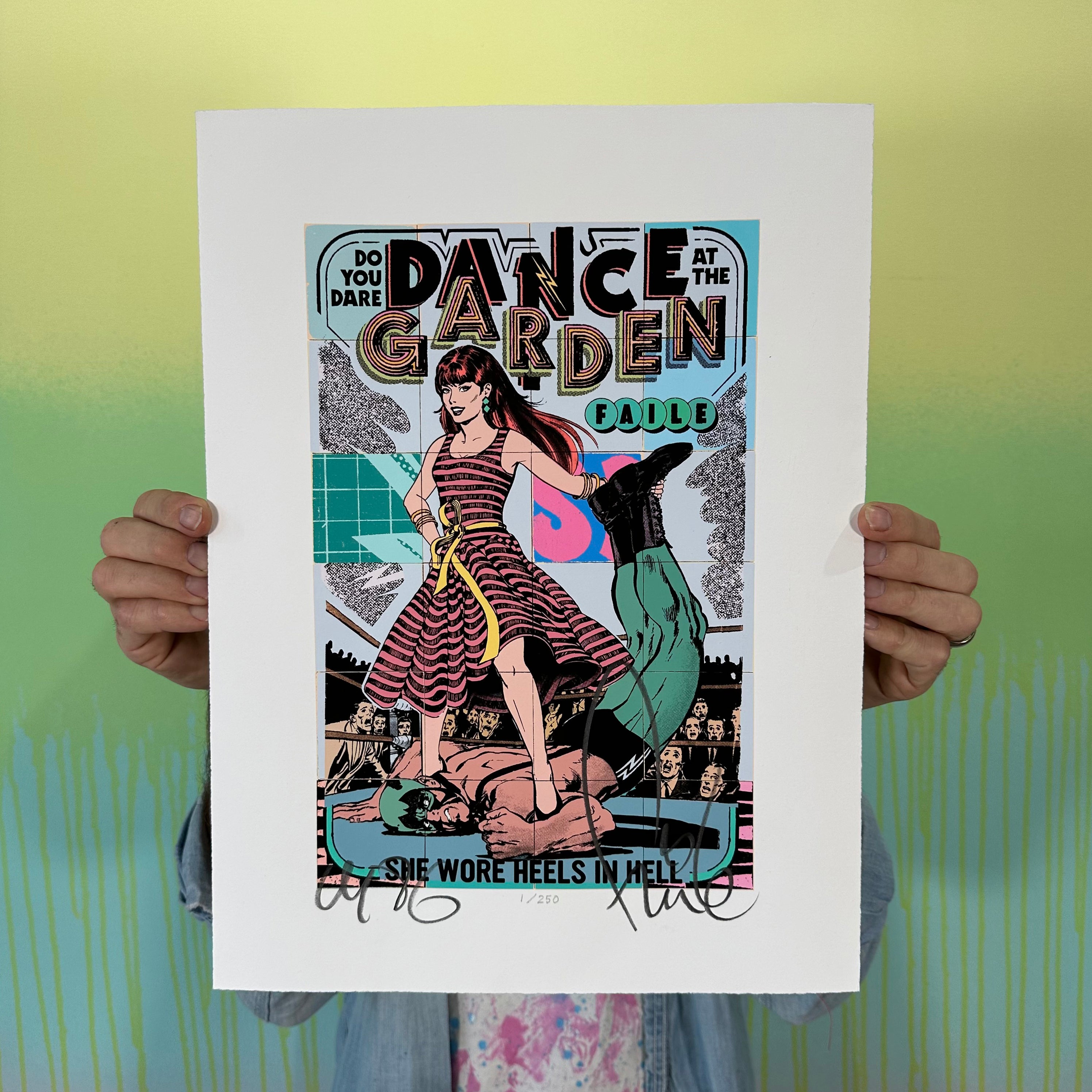 Dance at the Garden Block Print